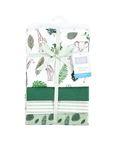 Hudson Baby Cotton Poly Flannel Receiving Blankets, Jungle, One Size