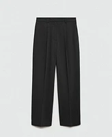 Mango Women's Pleat Straight Trousers