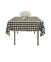 Slickblue Polyester Gingham Checkered Tablecloth – 58 x Inch Square