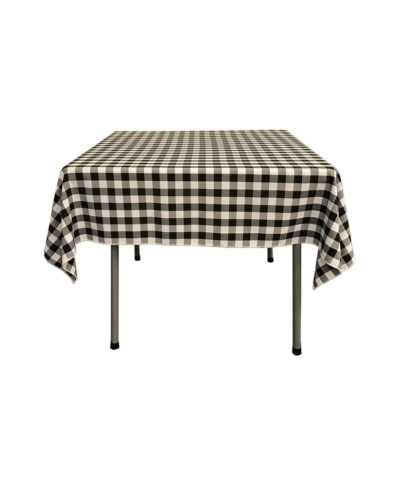 Slickblue Polyester Gingham Checkered Tablecloth – 58 x Inch Square