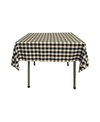 Slickblue Polyester Gingham Checkered Tablecloth – 58 x Inch Square