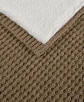 Madison Park Rowan Waffle Knit Chenille Throw, 50" x 60"