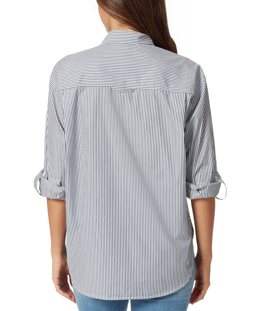 Gloria Vanderbilt Petite Amanda Cotton Button-Front Shirt