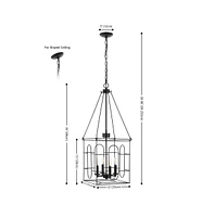 Safavieh Flatbush 3Lt Chandelier