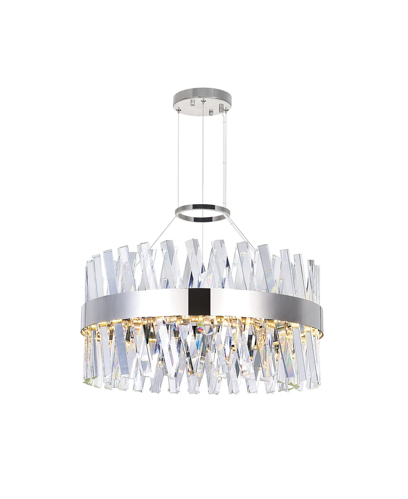 Cwi Lighting 14" Metal Glace Led Chandelier