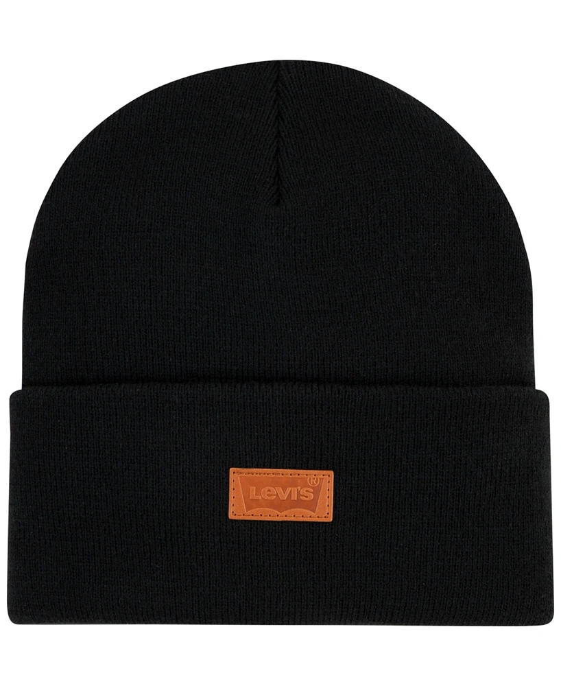 Levi's Big Boys Embossed Patch Beanie