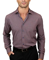 Tayion Collection Men's Slim-Fit Dress Shirt