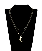 Unwritten Cubic Zirconia "I Love You to the Moon and Back" Layered Pendant Necklace Set