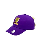 Bits & Bows Girls' Officially Licensed Lsu Bow Baseball Hat