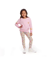 Andy & Evan Toddler Girls Toddler/Child Chenille Sweater Printed Legging Set