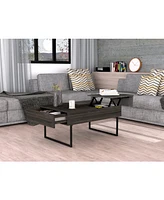 Toronto Lift Top Coffee Table, One Drawer, Two Legs