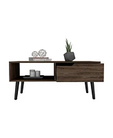 Kobe Coffee Table, One Open Shelf, One Drawer