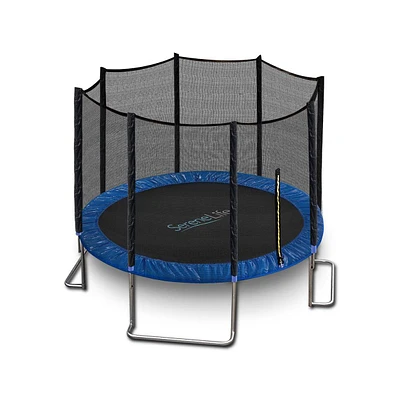 SereneLife Outdoor Trampoline with Safety Net - 8ft