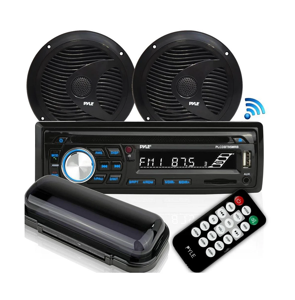 Pyle Marine Bluetooth MP3 Stereo Speaker Kit