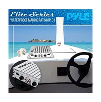 Pyle 4-Ch. Elite Series Marine Amplifier, Waterproof, 400 Watt, Dual Mosfet Power Supply