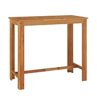 vidaXL Patio Bar Table 47.2"x23.6"x41.3" Solid Wood Acacia