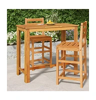 vidaXL Patio Bar Table 47.2"x23.6"x41.3" Solid Wood Acacia