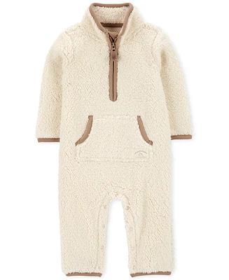 Carter's Baby Boys Faux-Sherpa Jumpsuit