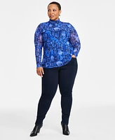 I.n.c. International Concepts Plus Skinny-Leg Denim Jeans, Created for Macy's
