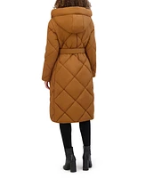 Kenneth Cole Women's Quilted Long Puffer Coat