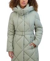 Kenneth Cole Women's Quilted Long Puffer Coat