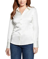 Guess Women's Fernanda Satin Corset Shirt