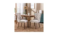 Slickblue Modern High-End Tufted Velvet Upholstered Dining Chair with Solid Wood Frame Contemporary Elegance