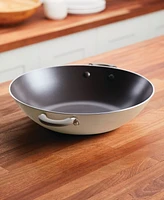 Rachael Ray Cook + Create 14" Aluminum Nonstick Wok with Side Handles