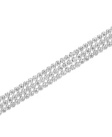 Effy Lab Grown Diamond Triple Row Tennis Bracelet (6 ct. t.w.) in 14k White Gold