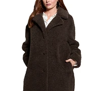 Guess Women's Alina Teddy Longline Coat