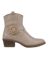 Gc Shoes Women's Avery Woven Western Ankle Boots