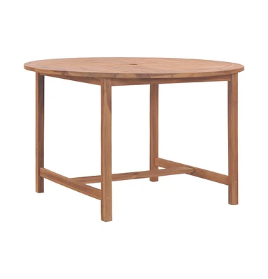 vidaXL Patio Table 47.2"x29.9" Solid Teak Wood