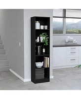 Vinton Xs Bookcase Compact Bookshelf with Multiple Shelves