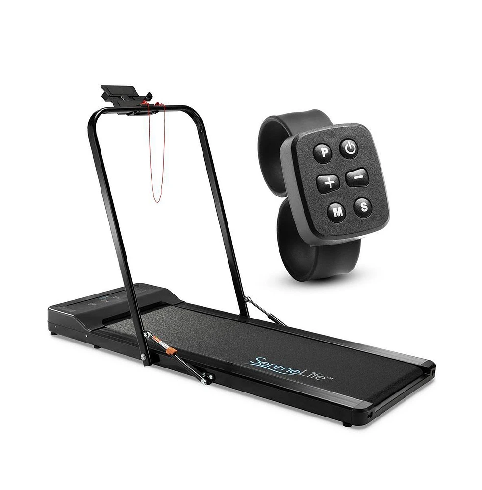 SereneLife Walkpad Motorized Treadmill with 16 Preset Programs and 1.5HP Motor