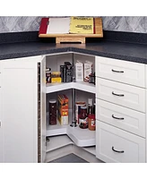 Rev-a-Shelf 32'' Kidney-Shaped Lazy Susan Corner Wall Cabinet Two-Shelf, 6472-32-11-52