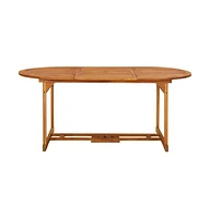 vidaXL Patio Dining Table 70.9"x35.4"x29.5" Solid Acacia Wood