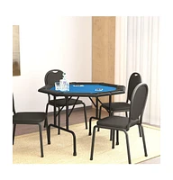 vidaXL 8-Player Folding Poker Table 42.5"x42.5"x29.5