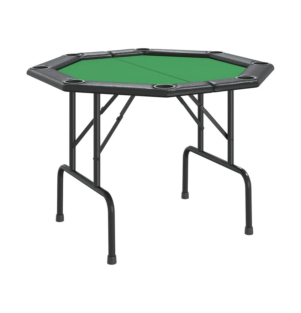 vidaXL 8-Player Folding Poker Table Green 42.5"x42.5"x29.5"