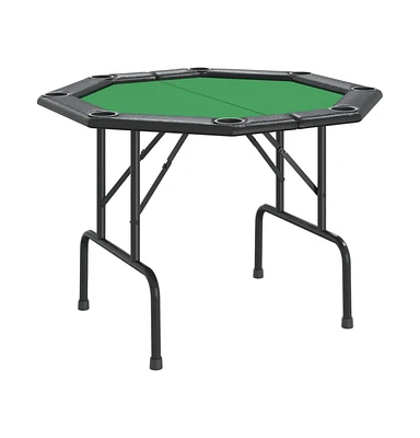 vidaXL 8-Player Folding Poker Table Green 42.5"x42.5"x29.5"