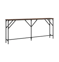 vidaXL Console Table Brown Oak 70.9"x9.1"x29.5" Engineered Wood