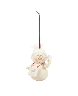 Jim Shore Snow P Available Sober Ornament