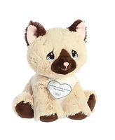 Aurora Small Jaspurr Siamese Kitten Precious Moments Inspirational Plush Toy Brown 7"