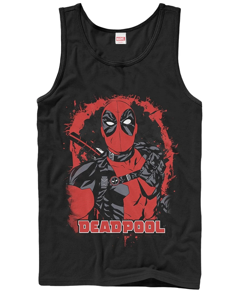 Fifth Sun Mens Painted Deadpool Tank