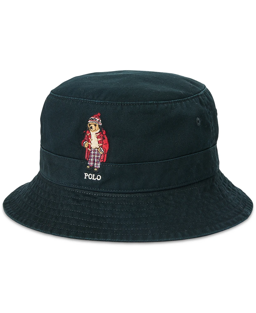 Polo Ralph Lauren Men's Bear Twill Bucket Hat