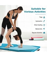 Givimo 10 Feet x 4 2 Inch Folding Exercise Mat with Hook and Loop Fasteners