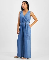 I.n.c. International Concepts Petite Belted Utility Jumpsuit, Created for Macy's