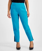 I.n.c. International Concepts Petite High-Rise Tapered Side-Slit Pants