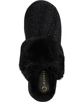 Journee Collection Women's Emmber Rhinestone Platform Slippers