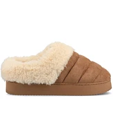 Journee Collection Women's Blair Round Toe Quilted Clog Slippers