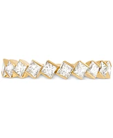 Diamond Princess-Cut Diagonal Set Ten Stone Band (1 ct. t.w.) in 14k Gold